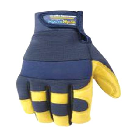 Wells Lamont Wells Lamont HydraHyde Men's Water Resistant Work Gloves Blue/Yellow XL 1 pair 3207XL